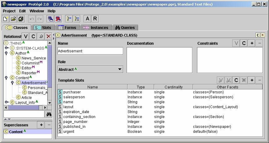 Protege Example Screenshot